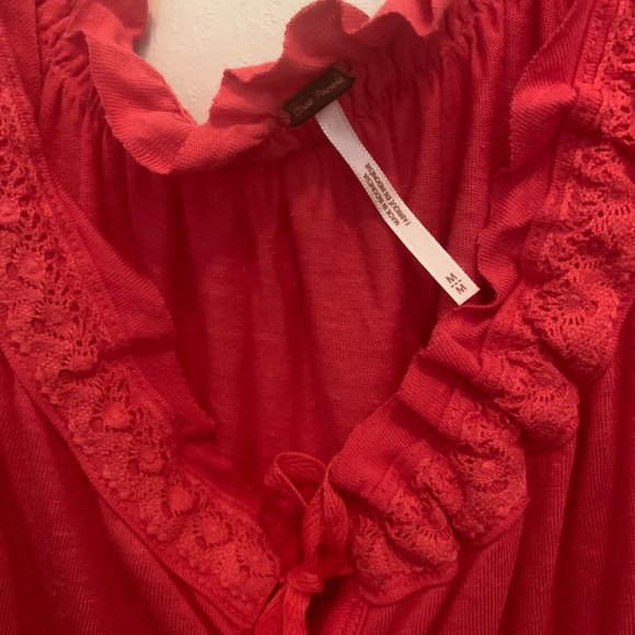 Free People Charlie Ruffle Button Top - Picture 7 of 8